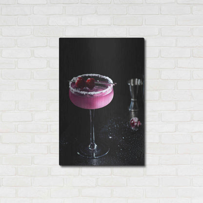 Luxe Metal Art 'Purple Rain' by Epic Portfolio, Metal Wall Art,24x36