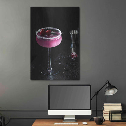 Luxe Metal Art 'Purple Rain' by Epic Portfolio, Metal Wall Art,24x36