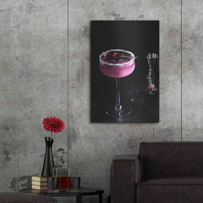 Luxe Metal Art 'Purple Rain' by Epic Portfolio, Metal Wall Art,24x36