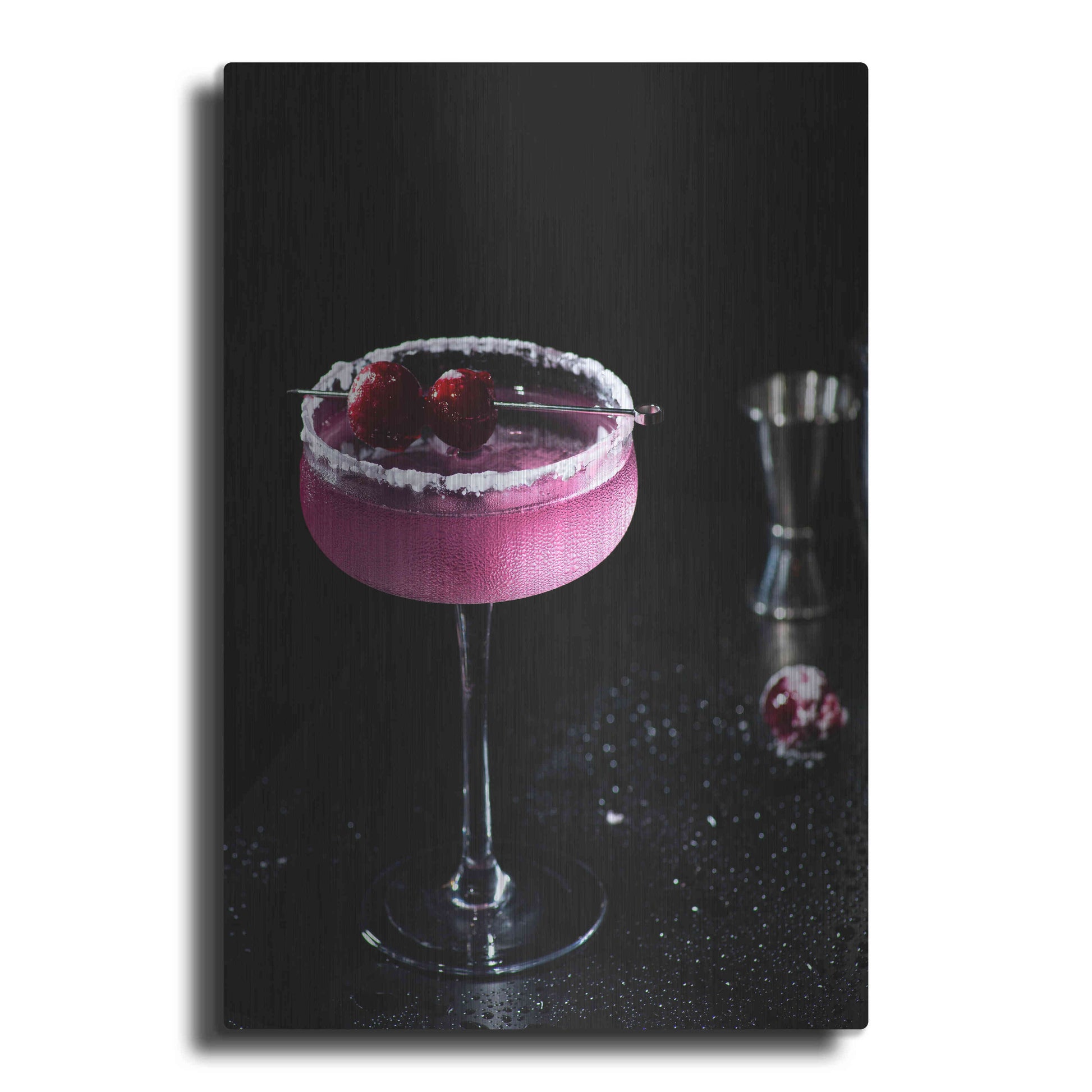 Luxe Metal Art 'Purple Rain' by Epic Portfolio, Metal Wall Art