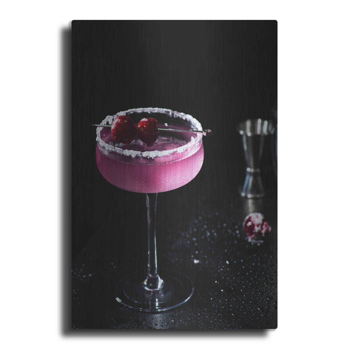 Luxe Metal Art 'Purple Rain' by Epic Portfolio, Metal Wall Art