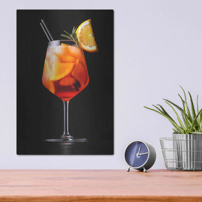 Luxe Metal Art 'Spritz' by Epic Portfolio, Metal Wall Art,12x16