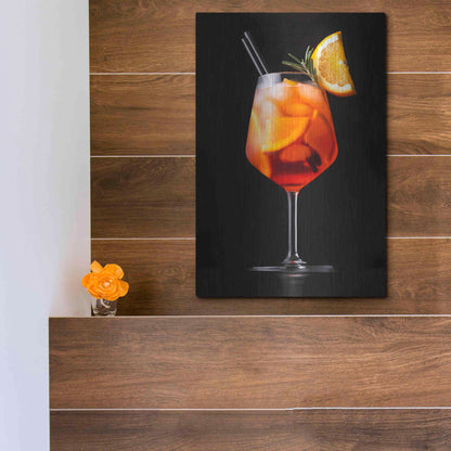 Luxe Metal Art 'Spritz' by Epic Portfolio, Metal Wall Art,12x16