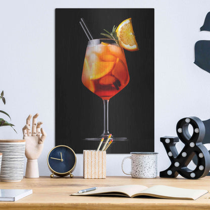 Luxe Metal Art 'Spritz' by Epic Portfolio, Metal Wall Art,12x16