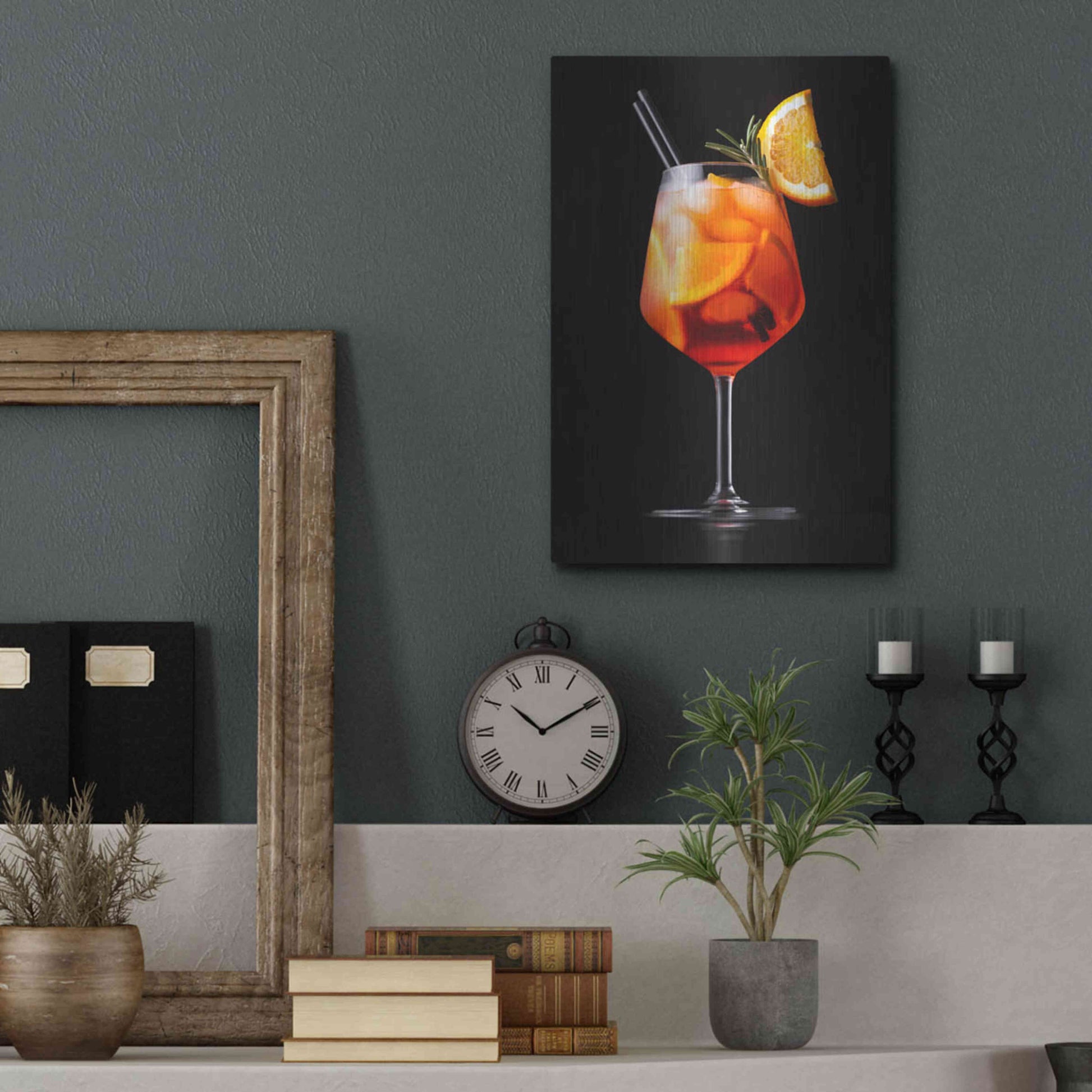 Luxe Metal Art 'Spritz' by Epic Portfolio, Metal Wall Art,12x16