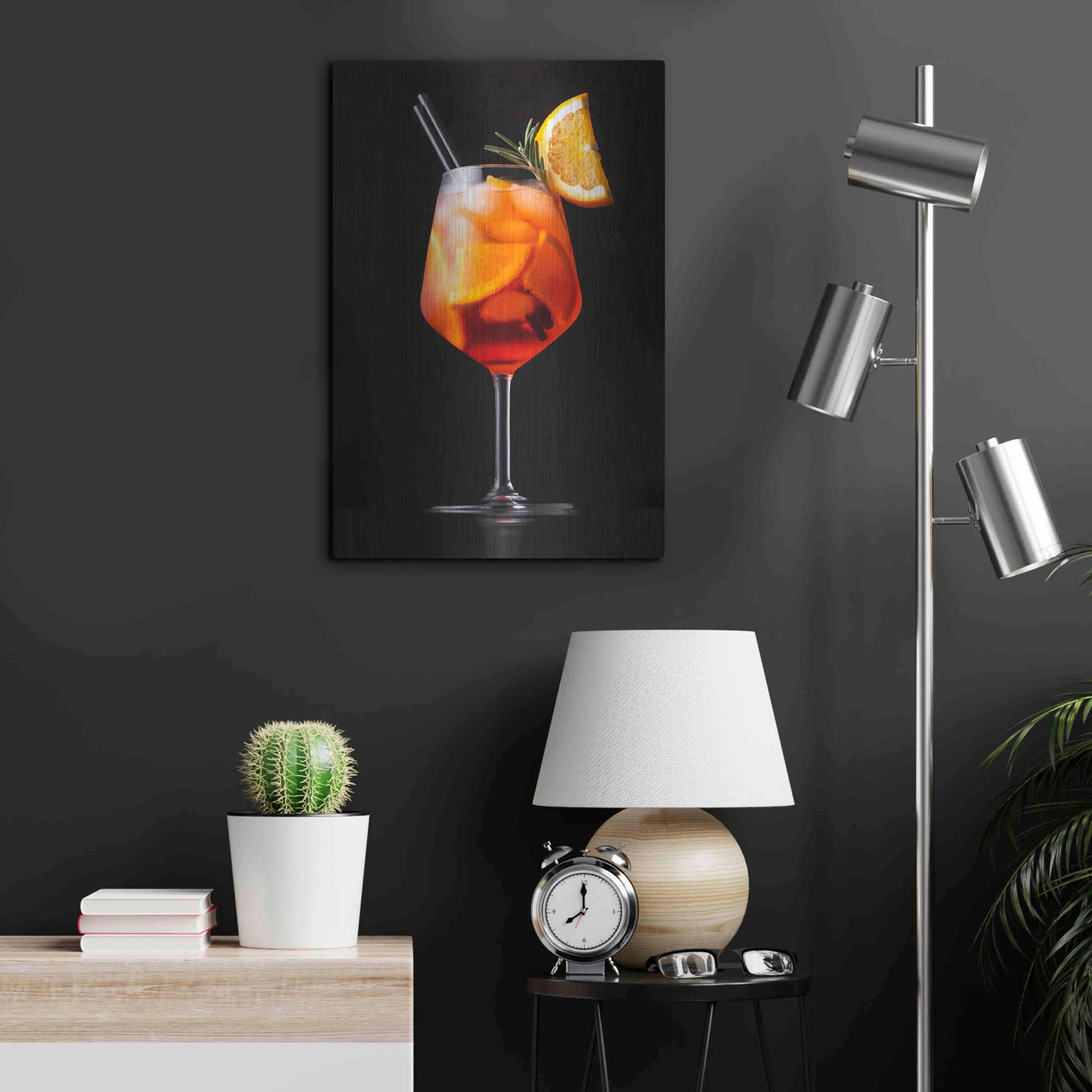 Luxe Metal Art 'Spritz' by Epic Portfolio, Metal Wall Art,16x24