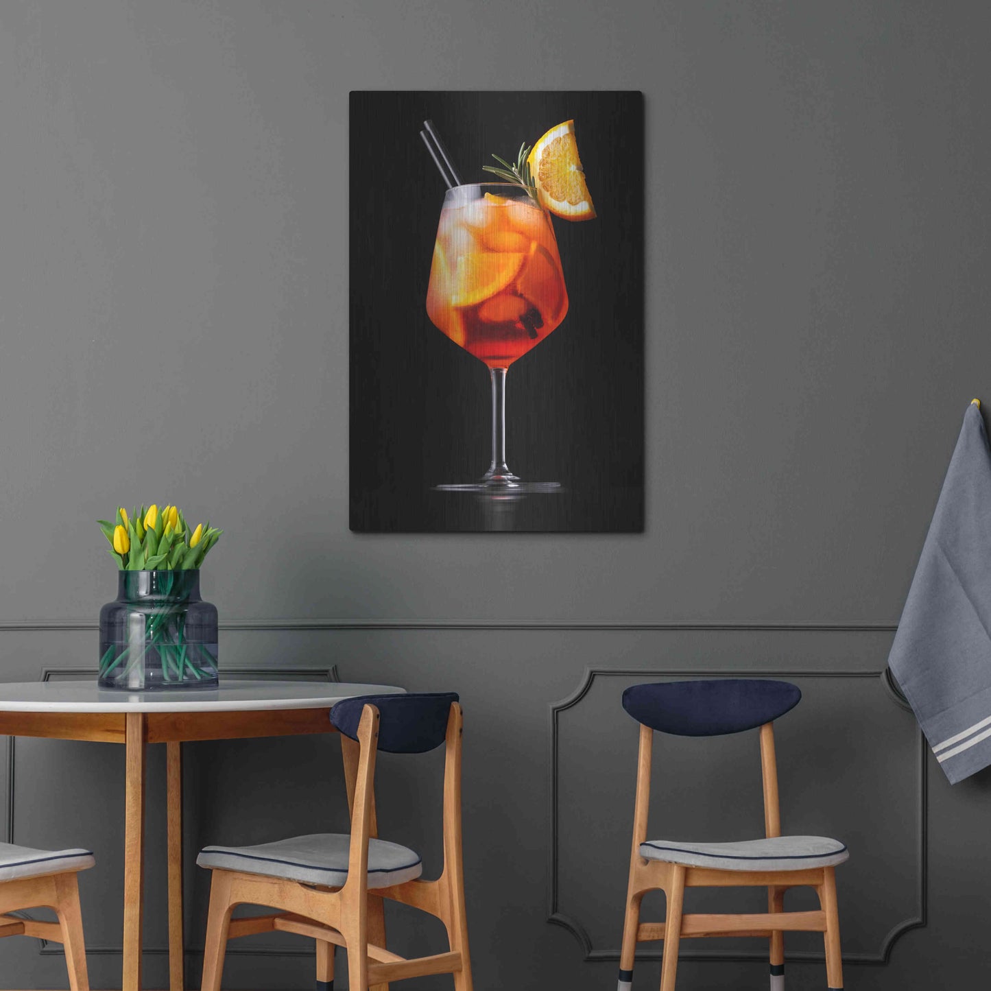 Luxe Metal Art 'Spritz' by Epic Portfolio, Metal Wall Art,24x36