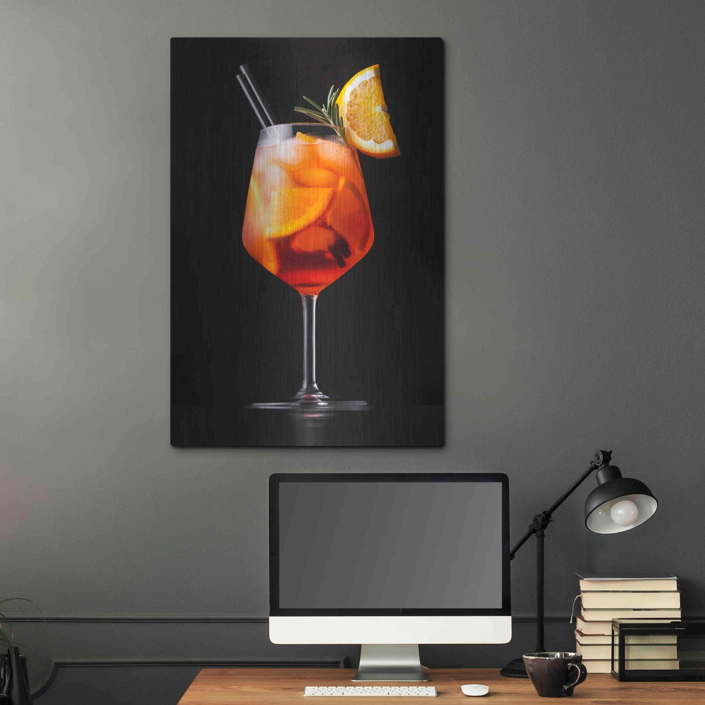 Luxe Metal Art 'Spritz' by Epic Portfolio, Metal Wall Art,24x36