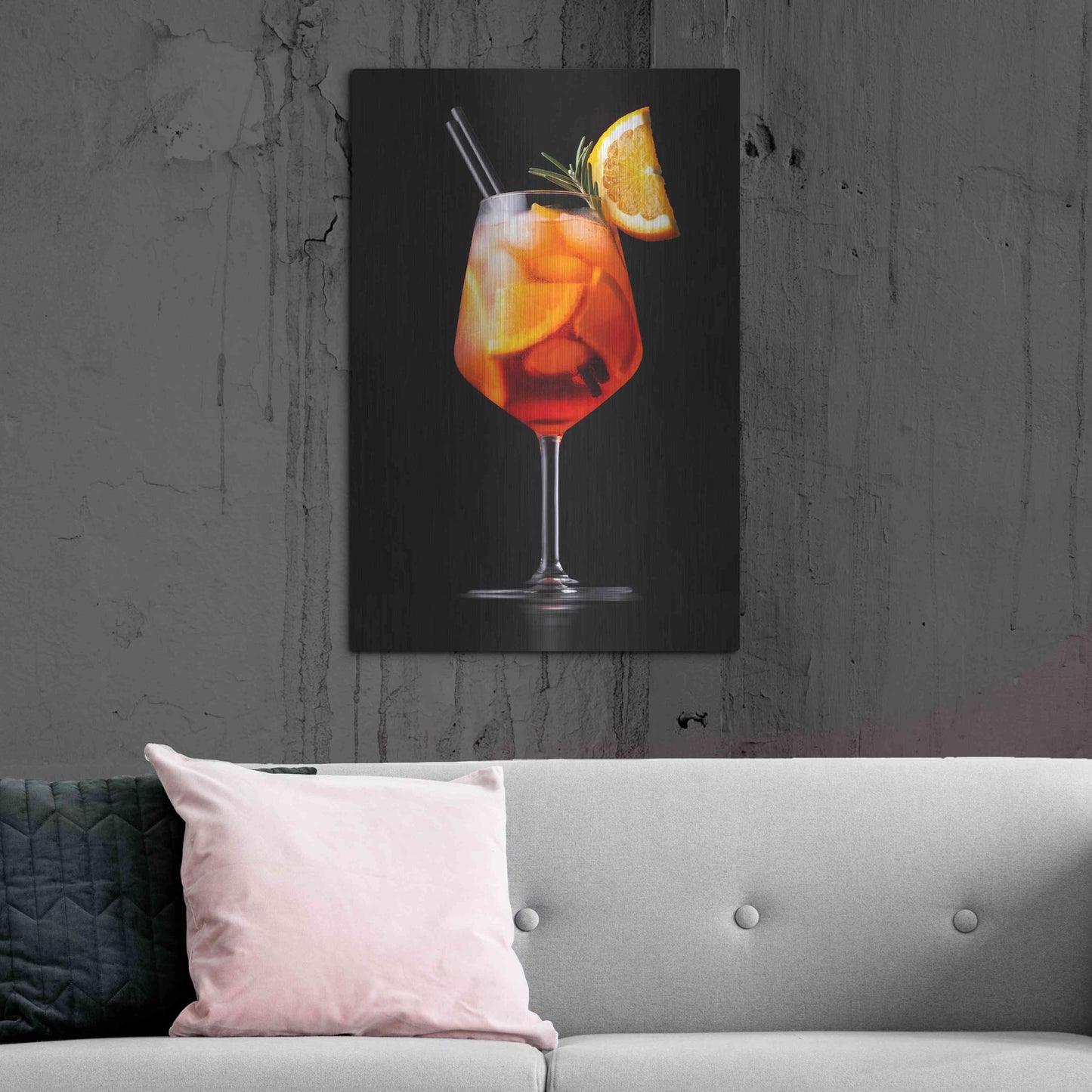 Luxe Metal Art 'Spritz' by Epic Portfolio, Metal Wall Art,24x36