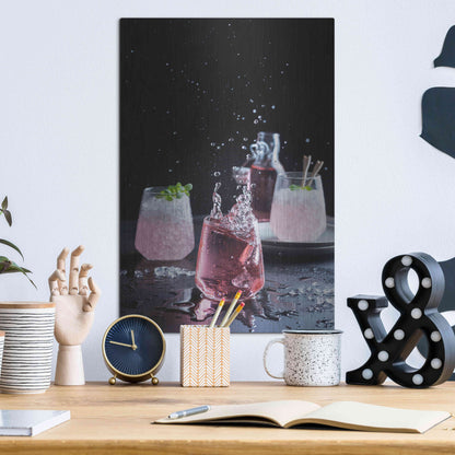 Luxe Metal Art 'Summer Cobbler' by Epic Portfolio, Metal Wall Art,12x16