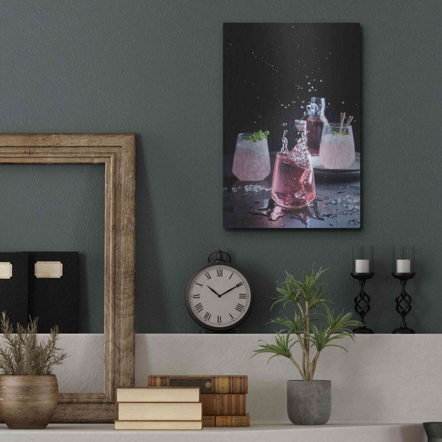 Luxe Metal Art 'Summer Cobbler' by Epic Portfolio, Metal Wall Art,12x16