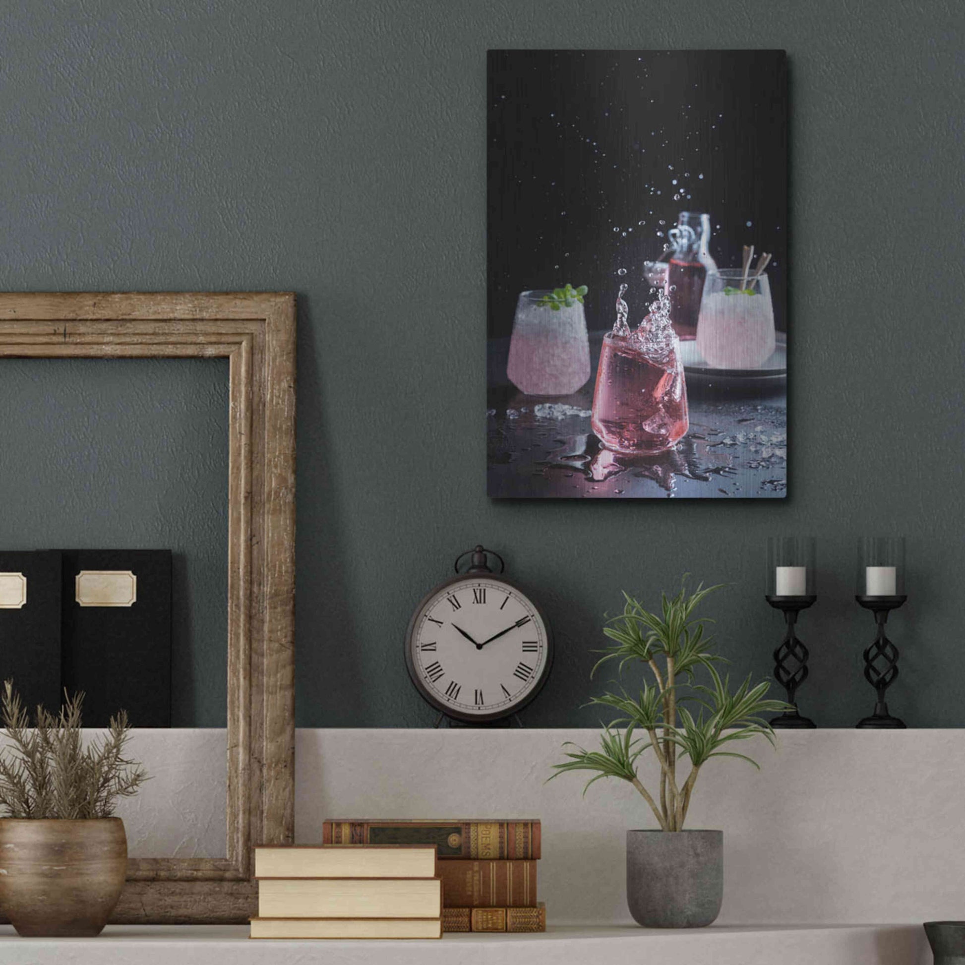 Luxe Metal Art 'Summer Cobbler' by Epic Portfolio, Metal Wall Art,12x16