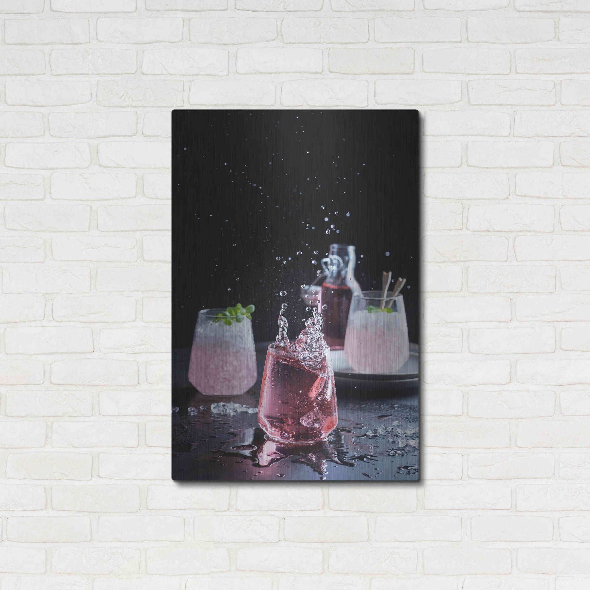 Luxe Metal Art 'Summer Cobbler' by Epic Portfolio, Metal Wall Art,24x36