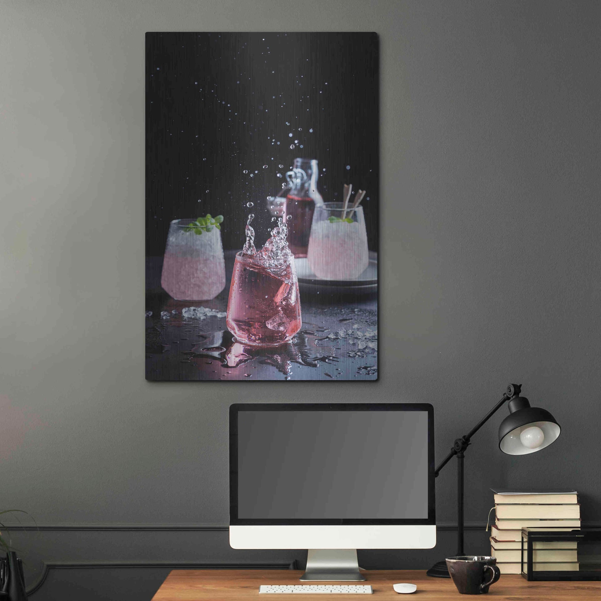 Luxe Metal Art 'Summer Cobbler' by Epic Portfolio, Metal Wall Art,24x36