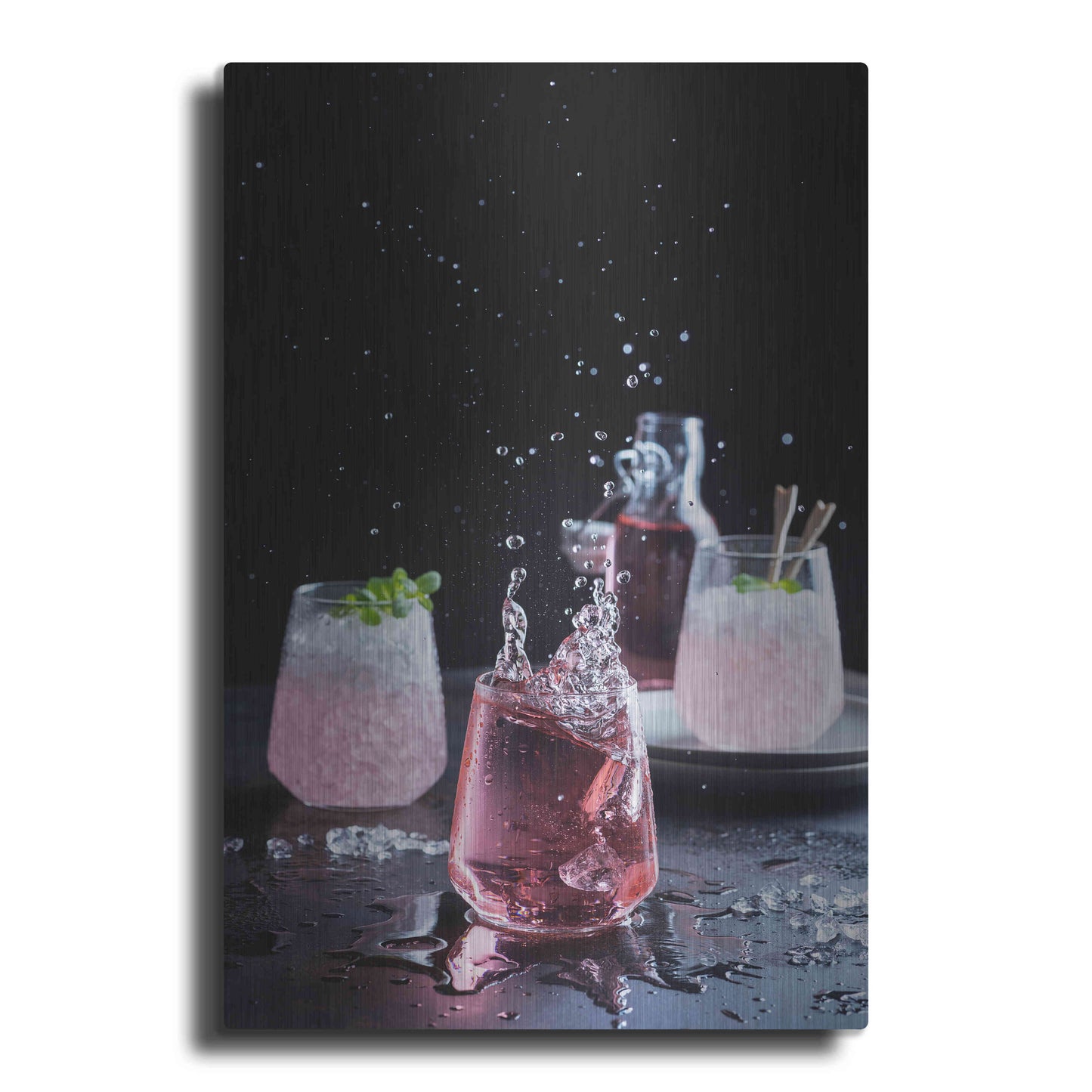 Luxe Metal Art 'Summer Cobbler' by Epic Portfolio, Metal Wall Art