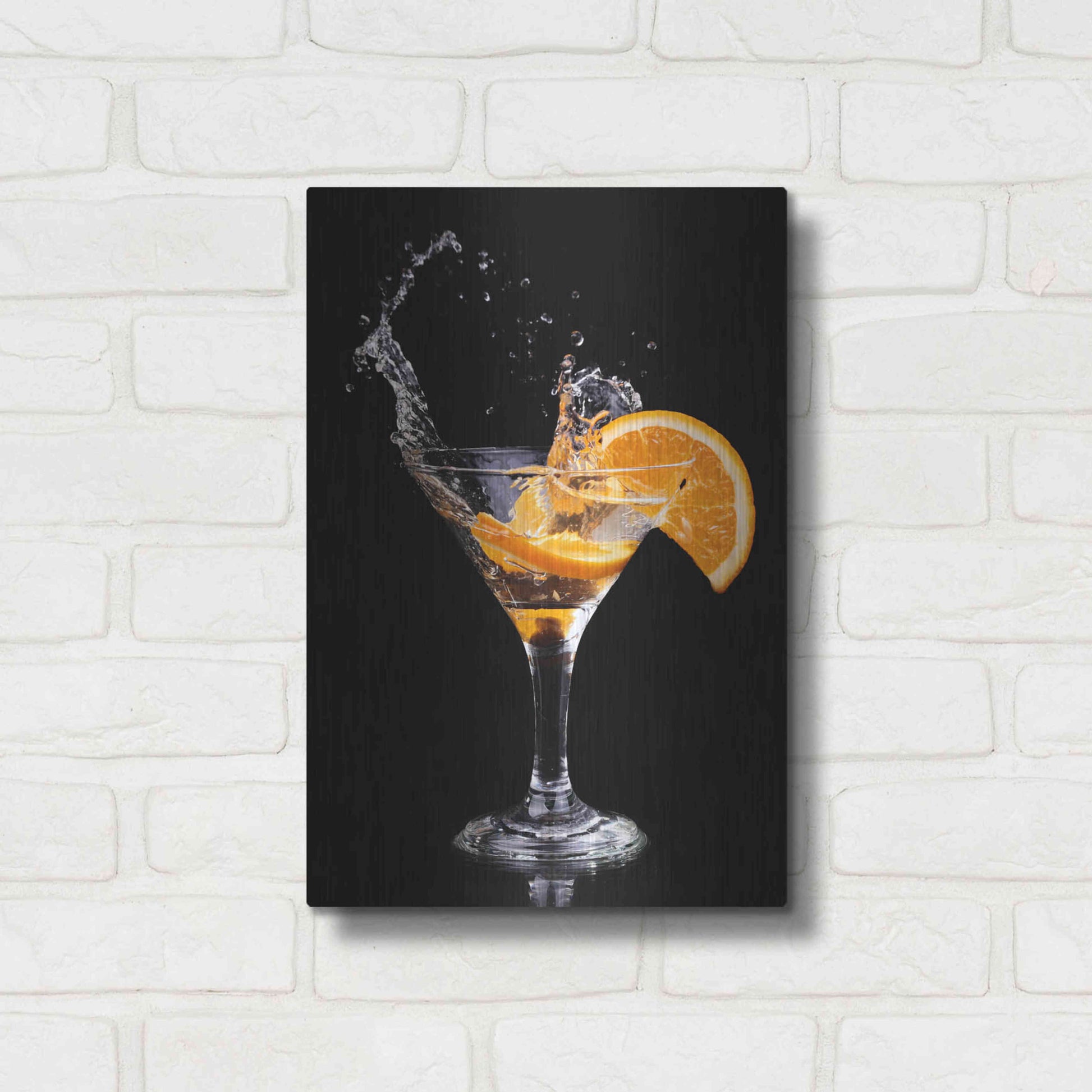 Luxe Metal Art 'Vermouth Spritz' by Epic Portfolio, Metal Wall Art,12x16