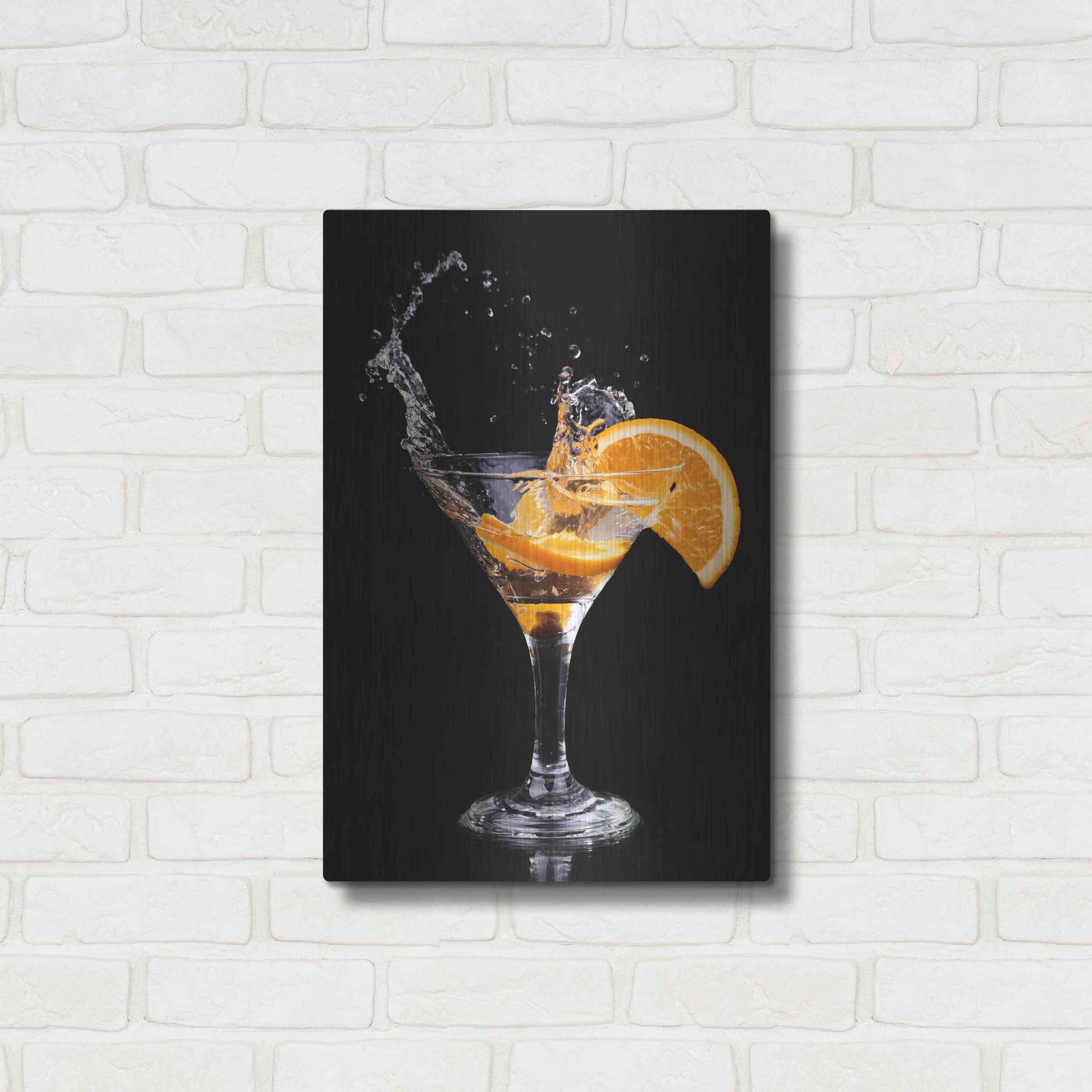 Luxe Metal Art 'Vermouth Spritz' by Epic Portfolio, Metal Wall Art,16x24