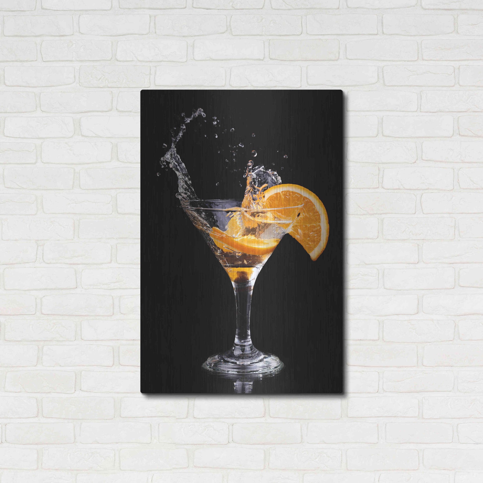 Luxe Metal Art 'Vermouth Spritz' by Epic Portfolio, Metal Wall Art,24x36