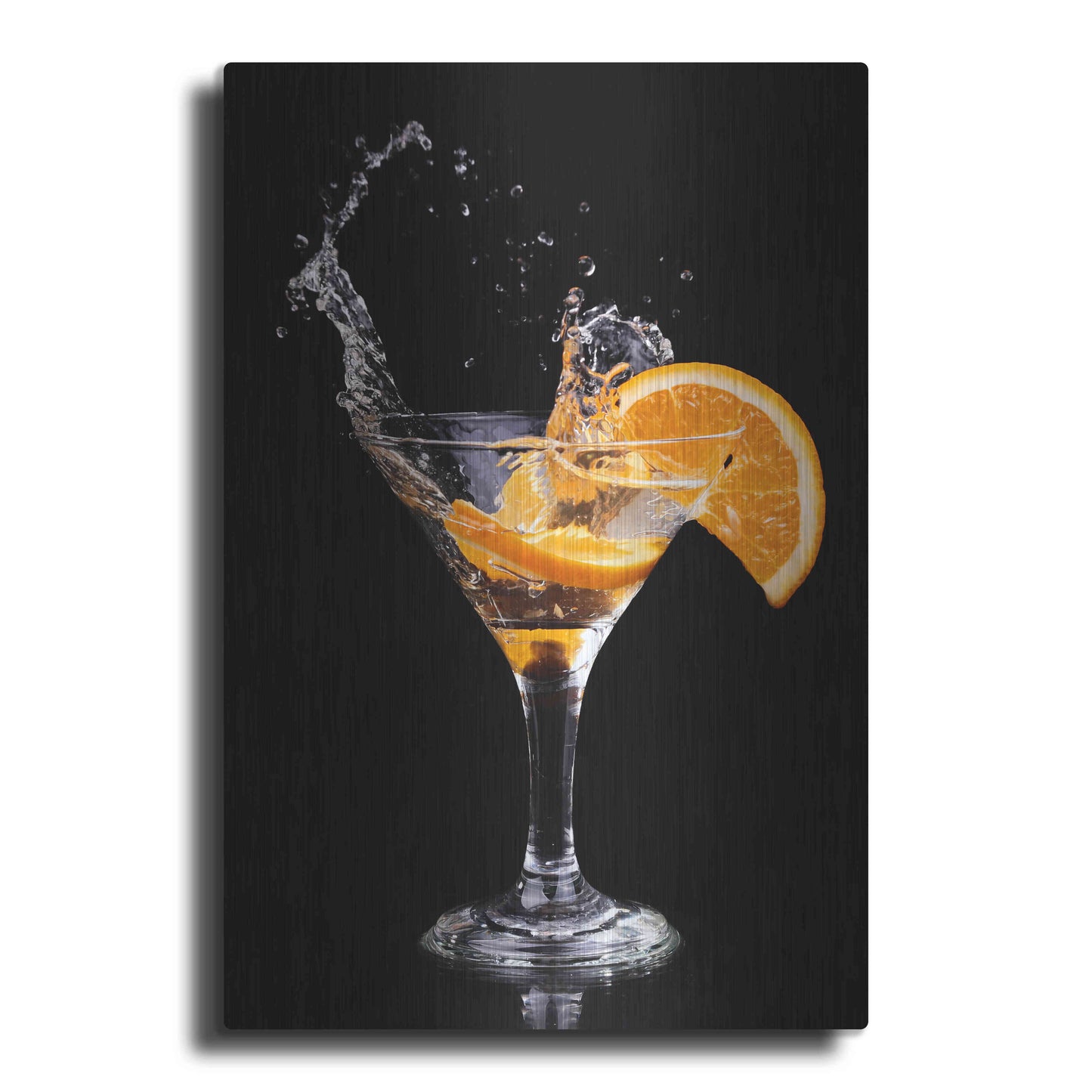 Luxe Metal Art 'Vermouth Spritz' by Epic Portfolio, Metal Wall Art