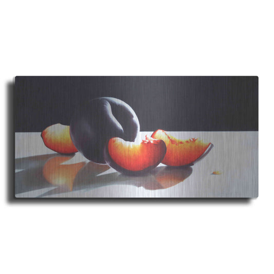 Luxe Metal Art 'Plum Perfect' by Cecile Baird, Metal Wall Art