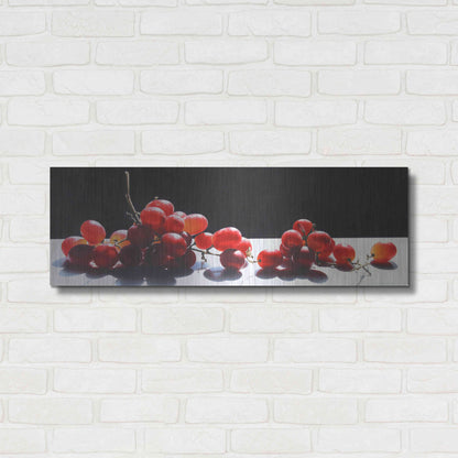 Luxe Metal Art '2008 Best of Show Radiant Red' by Cecile Baird, Metal Wall Art,36x12