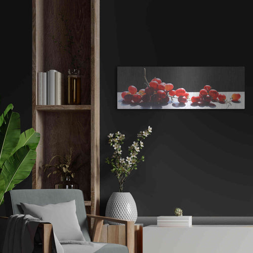 Luxe Metal Art '2008 Best of Show Radiant Red' by Cecile Baird, Metal Wall Art,36x12
