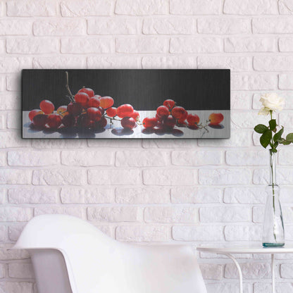 Luxe Metal Art '2008 Best of Show Radiant Red' by Cecile Baird, Metal Wall Art,36x12