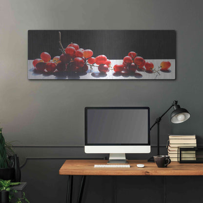 Luxe Metal Art '2008 Best of Show Radiant Red' by Cecile Baird, Metal Wall Art,48x16