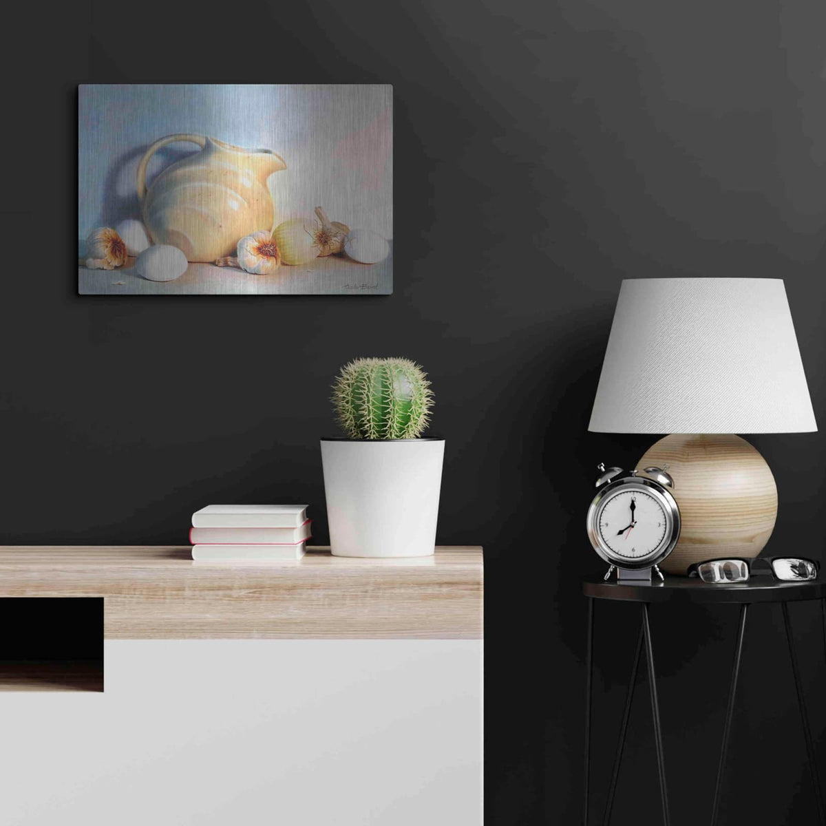 'White Study' by Cecile Baird – Metal Wall Art, 24x16 room view