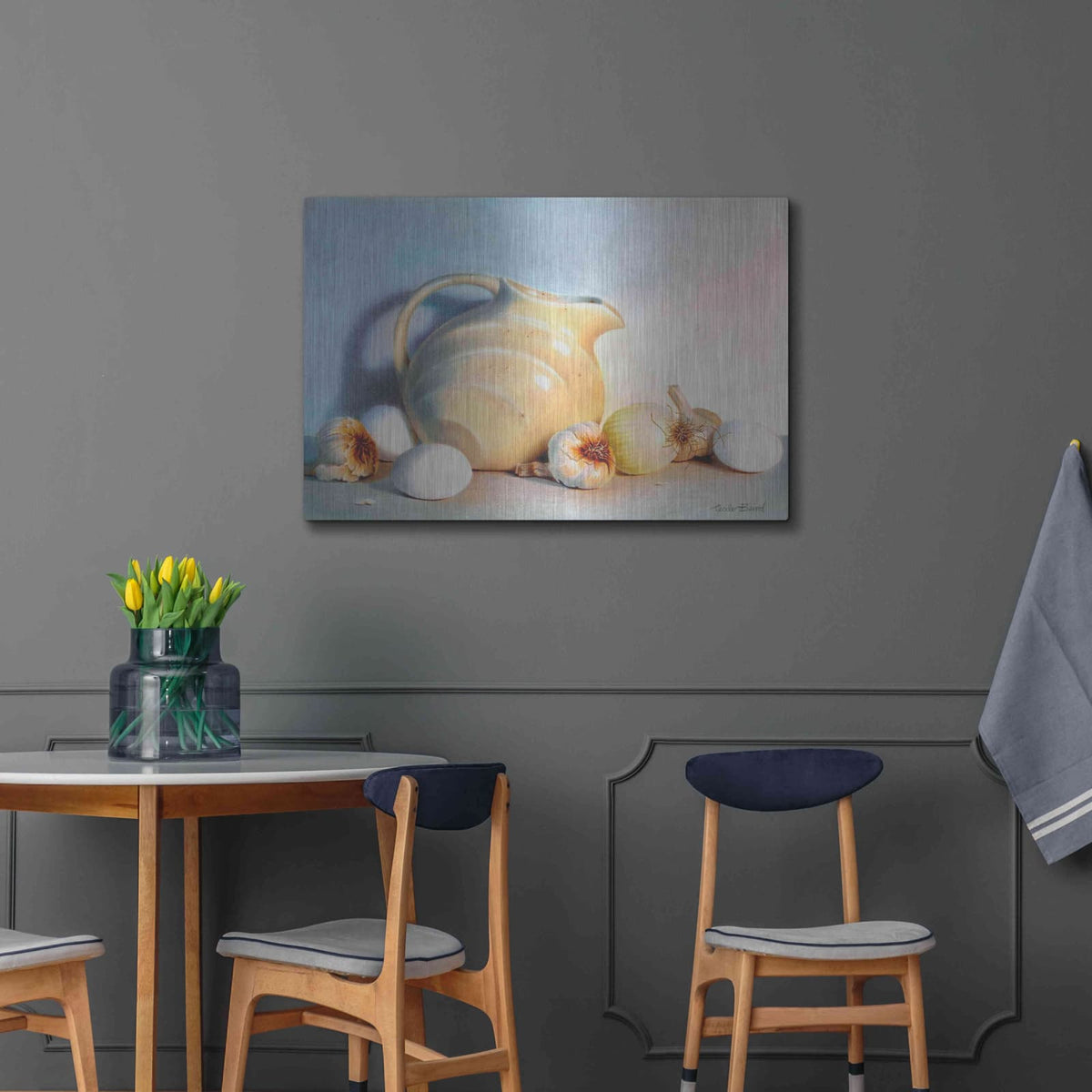 'White Study' by Cecile Baird – Metal Wall Art, 36x24 room view