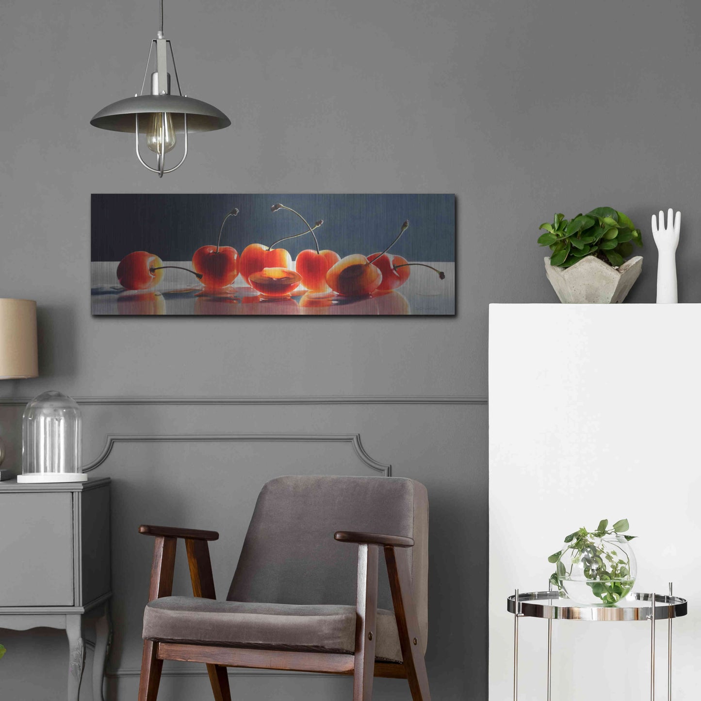 Luxe Metal Art 'Royal Rainiers' by Cecile Baird, Metal Wall Art,36x12