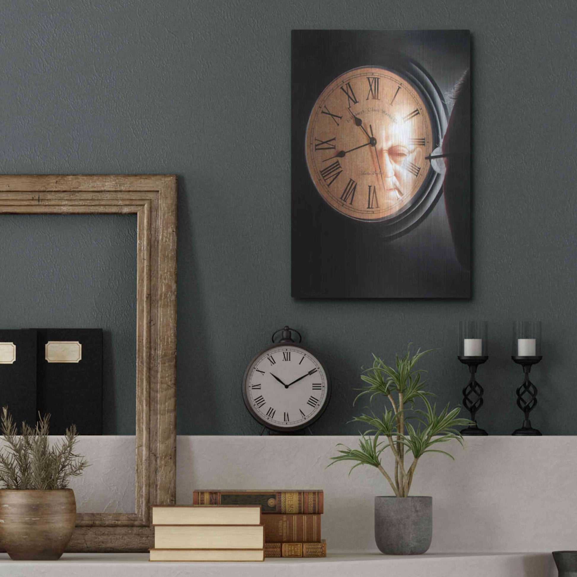 Luxe Metal Art 'Time to Reflect' by Cecile Baird, Metal Wall Art,12x16