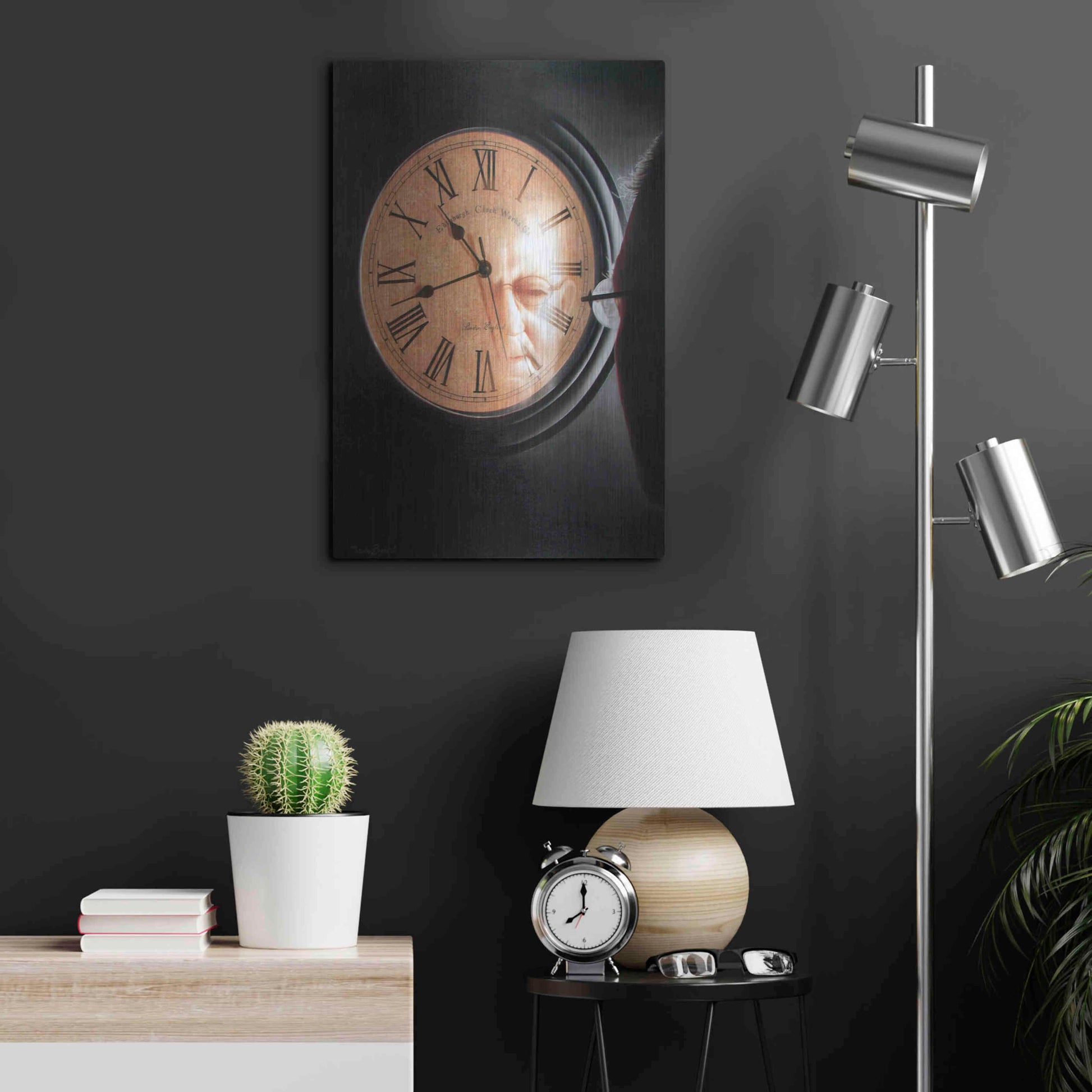 Luxe Metal Art 'Time to Reflect' by Cecile Baird, Metal Wall Art,16x24