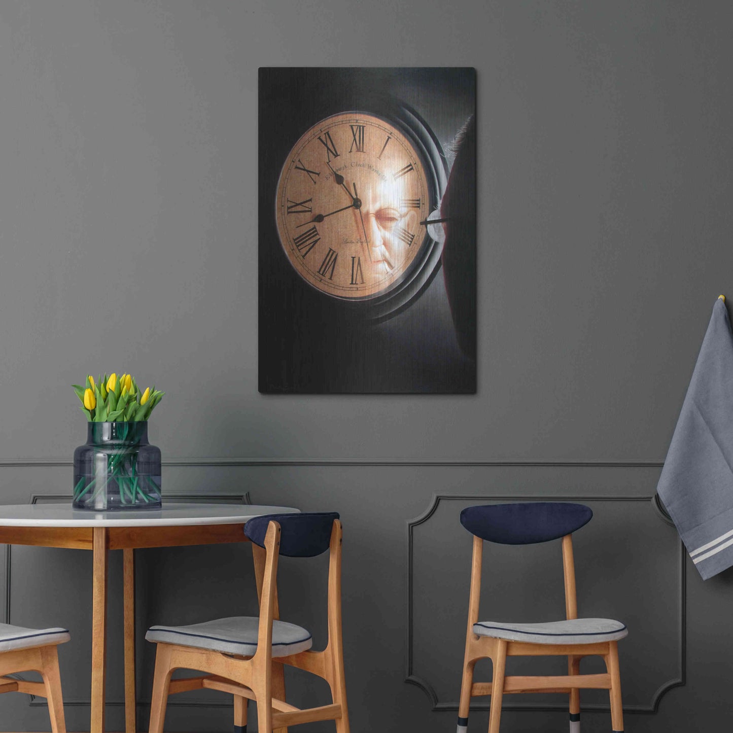 Luxe Metal Art 'Time to Reflect' by Cecile Baird, Metal Wall Art,24x36