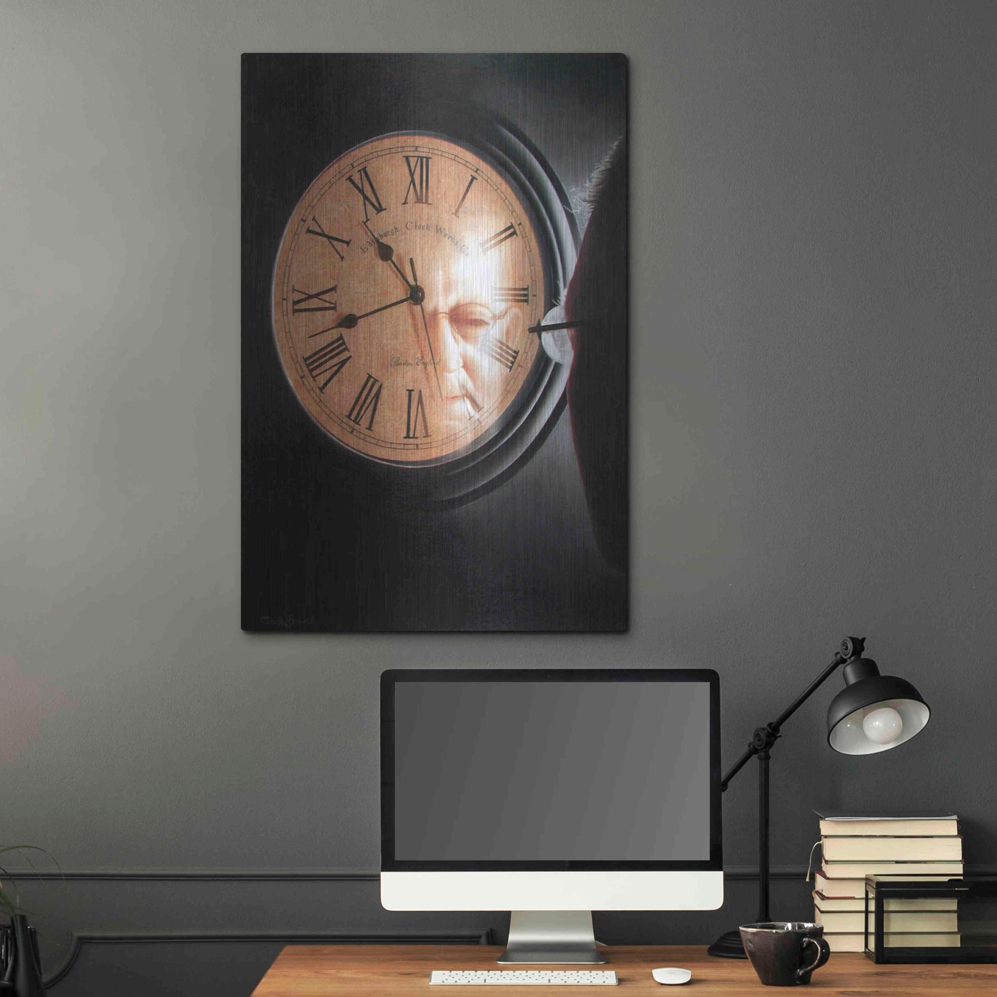 Luxe Metal Art 'Time to Reflect' by Cecile Baird, Metal Wall Art,24x36