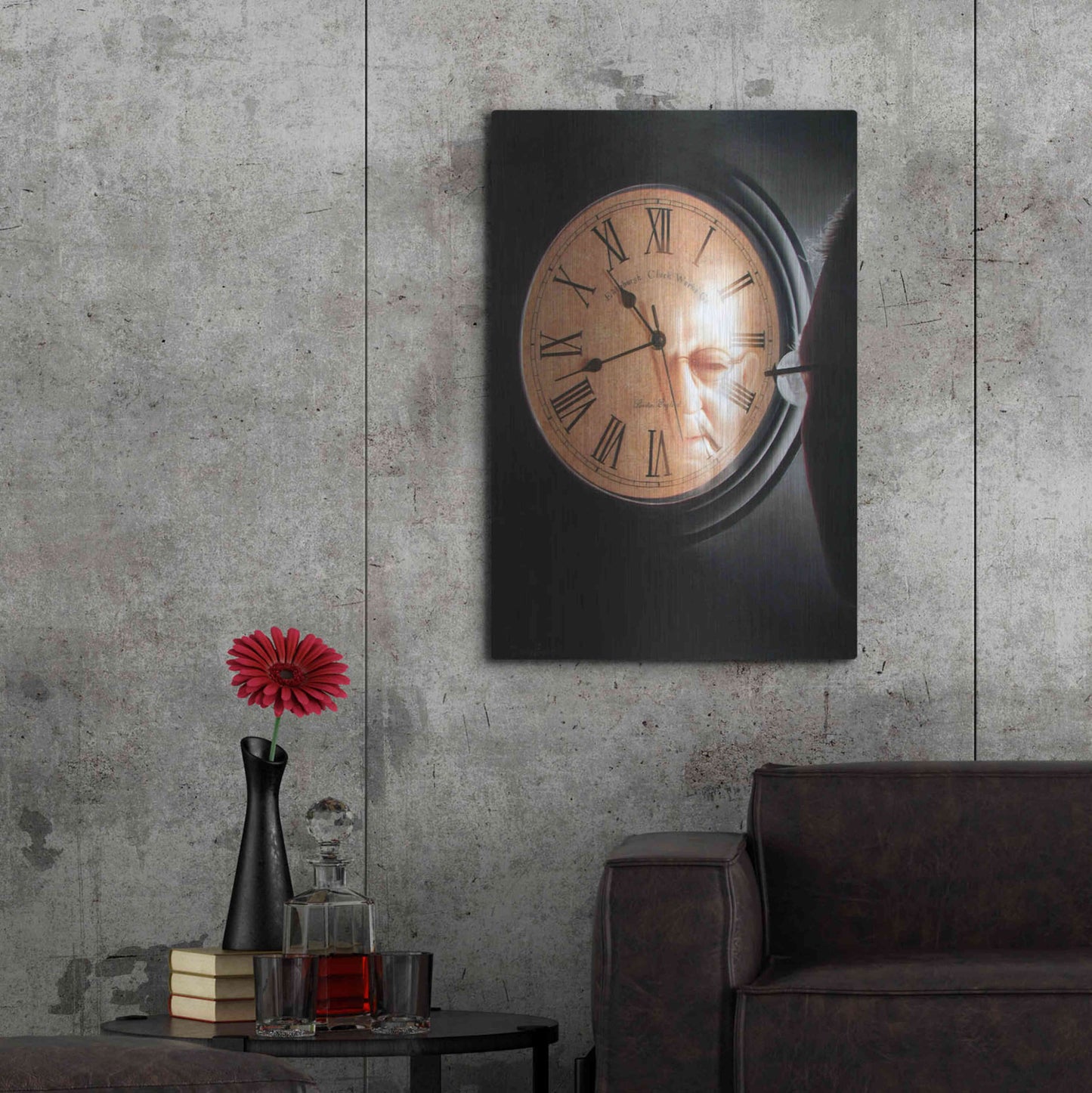Luxe Metal Art 'Time to Reflect' by Cecile Baird, Metal Wall Art,24x36