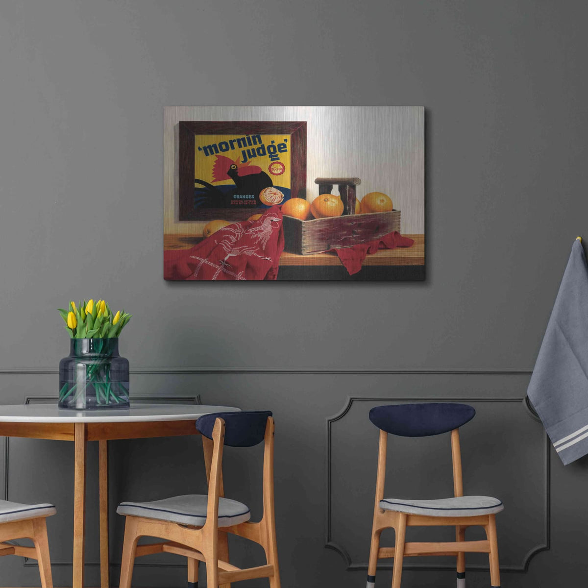 ''Mornin Judge'' by Cecile Baird – Metal Wall Art, 36x24 room view