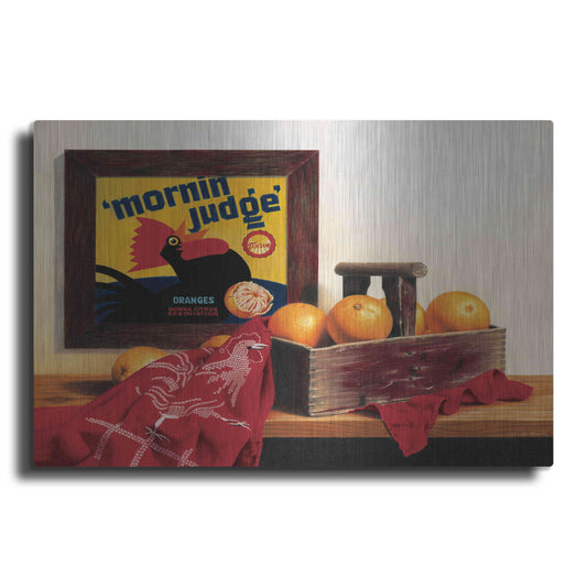 Luxe Metal Art ''Mornin Judge'' by Cecile Baird, Metal Wall Art