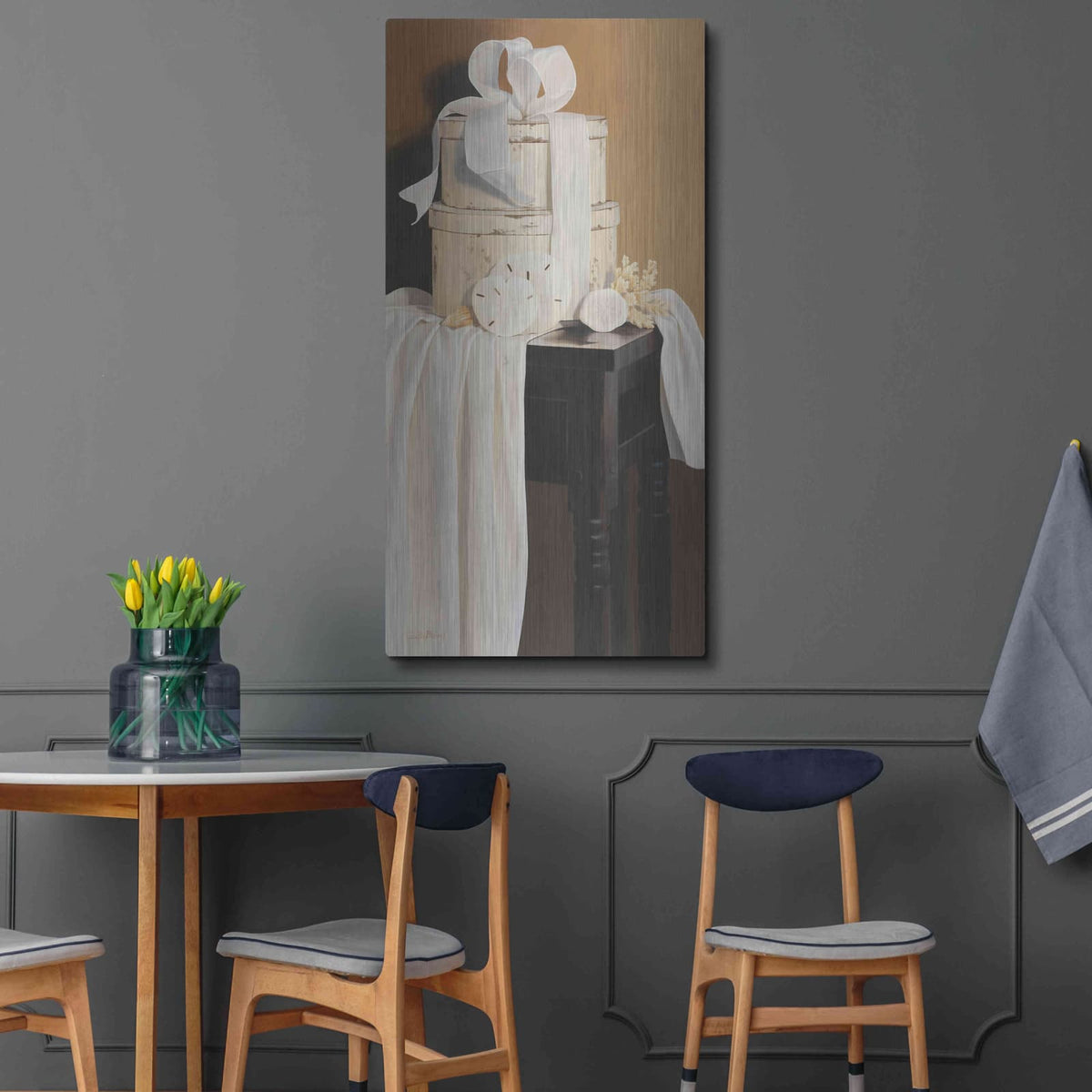 'Sea Life Composition 2' by Cecile Baird – Metal Wall Art, 24x48 room view