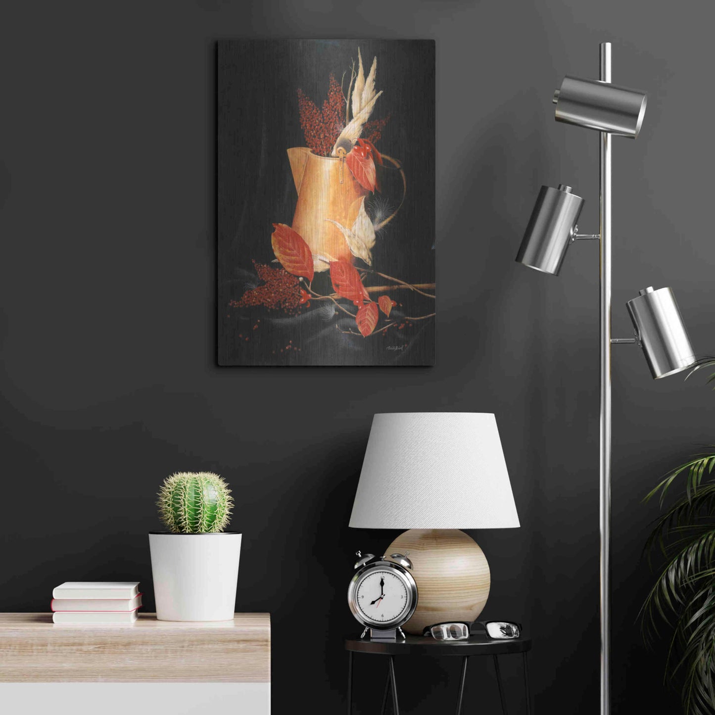 Luxe Metal Art 'Autumn' by Cecile Baird, Metal Wall Art,16x24