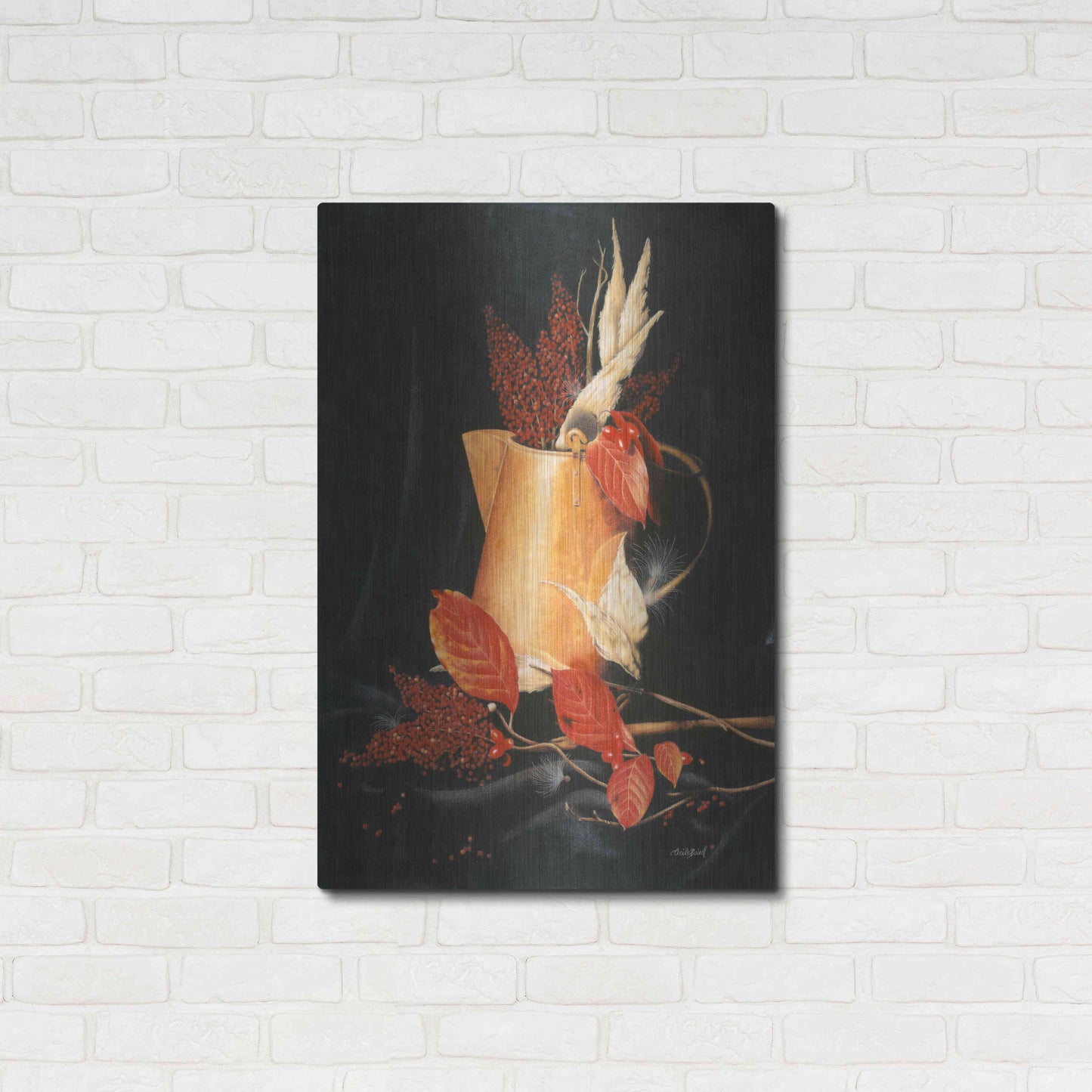 Luxe Metal Art 'Autumn' by Cecile Baird, Metal Wall Art,24x36