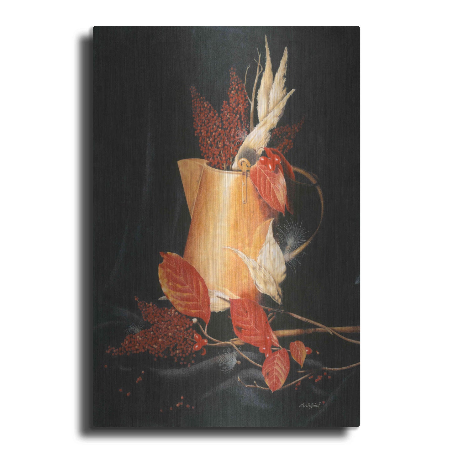 Luxe Metal Art 'Autumn' by Cecile Baird, Metal Wall Art