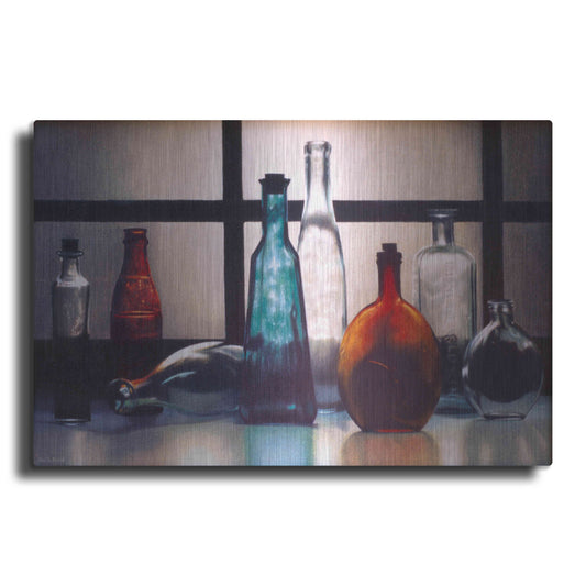 Luxe Metal Art 'Bottled Twilight' by Cecile Baird, Metal Wall Art