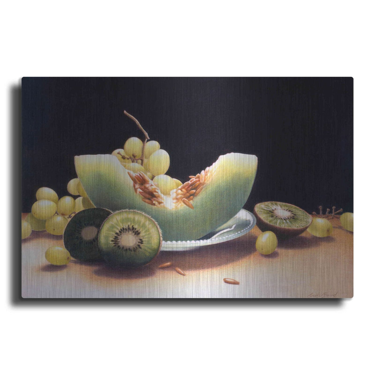 'Shades Of Green' by Cecile Baird – Metal Wall Art