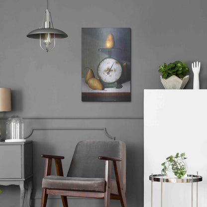 Luxe Metal Art 'Two Pound Pear' by Cecile Baird, Metal Wall Art,16x24