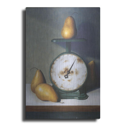 Luxe Metal Art 'Two Pound Pear' by Cecile Baird, Metal Wall Art