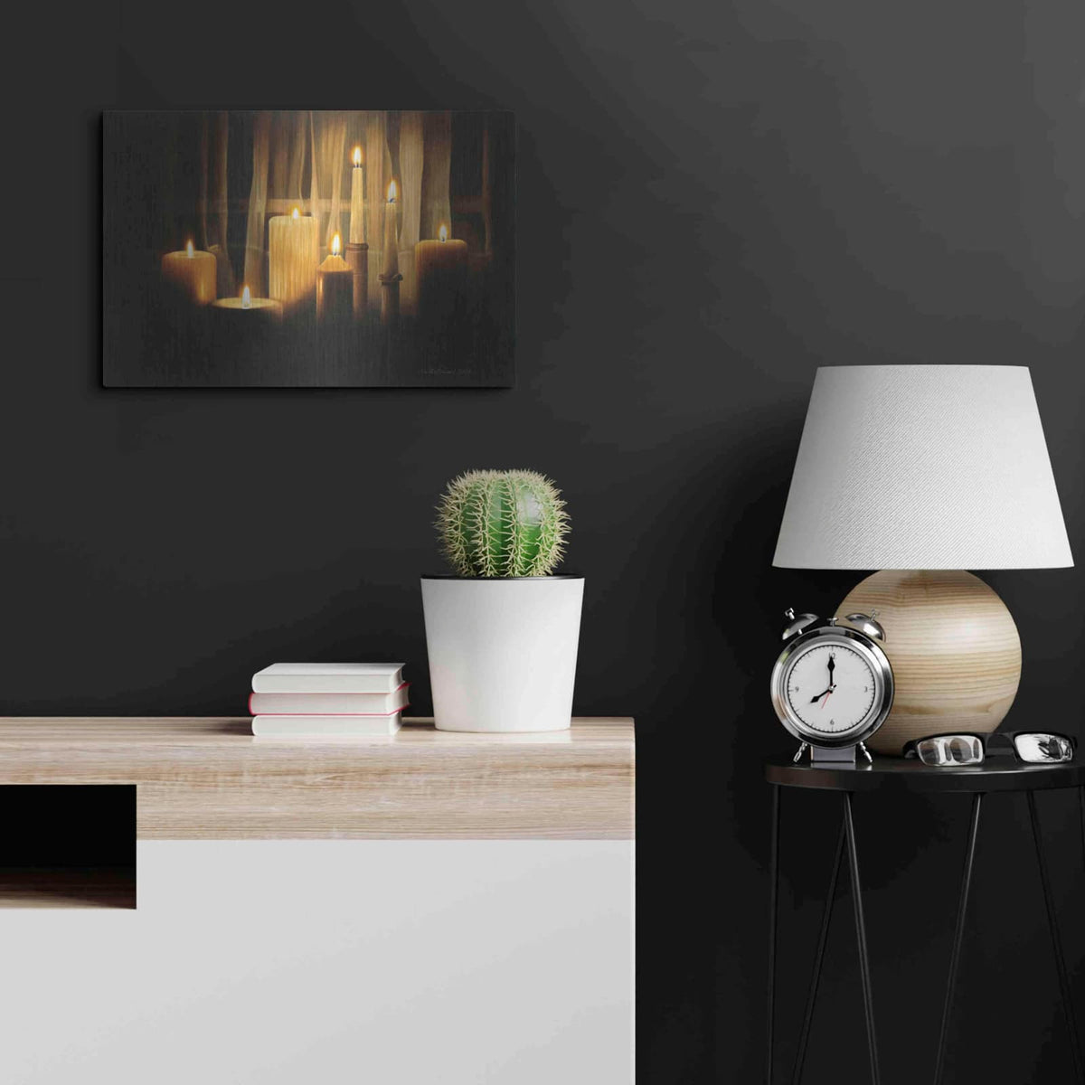 'Burning Bright' by Cecile Baird – Metal Wall Art, 24x16 room view