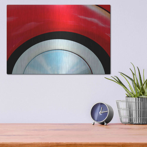Luxe Metal Art '39 wheel and fender' by Clive Branson, Metal Wall Art,16x12