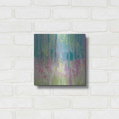 Luxe Metal Art 'Abstract Summer' by Gill Bustamante, Metal Wall Art,12x12