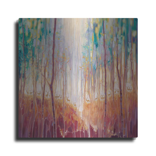 Luxe Metal Art 'Forest Souls' by Gill Bustamante, Metal Wall Art